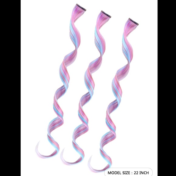 Easiest clip ins ever!!! 22 inch Cotton Candy Spirals!!! - Picture 2 of 6